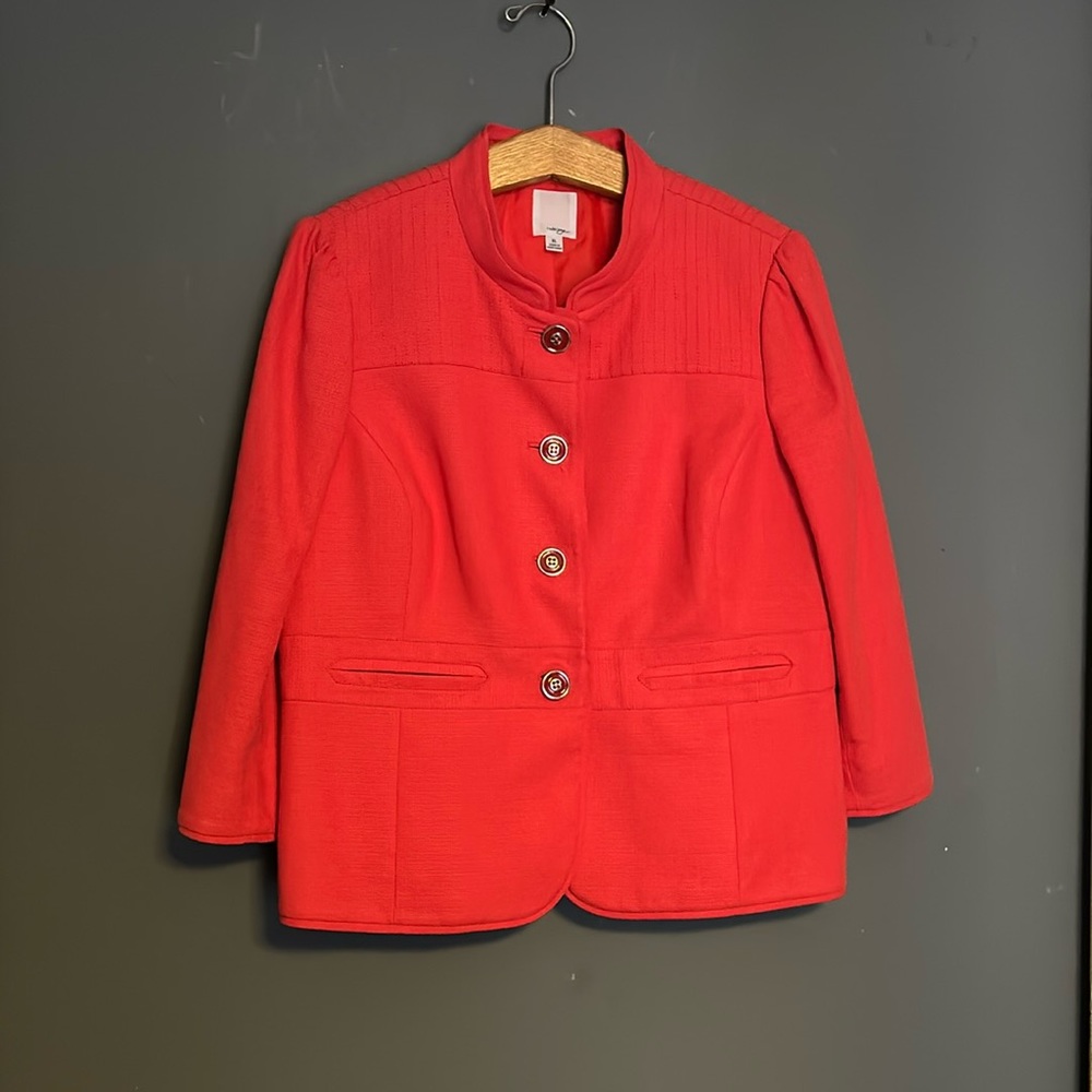 HALOGEN Nordstrom‘s blazer size XL Coral orange in excellent used condition